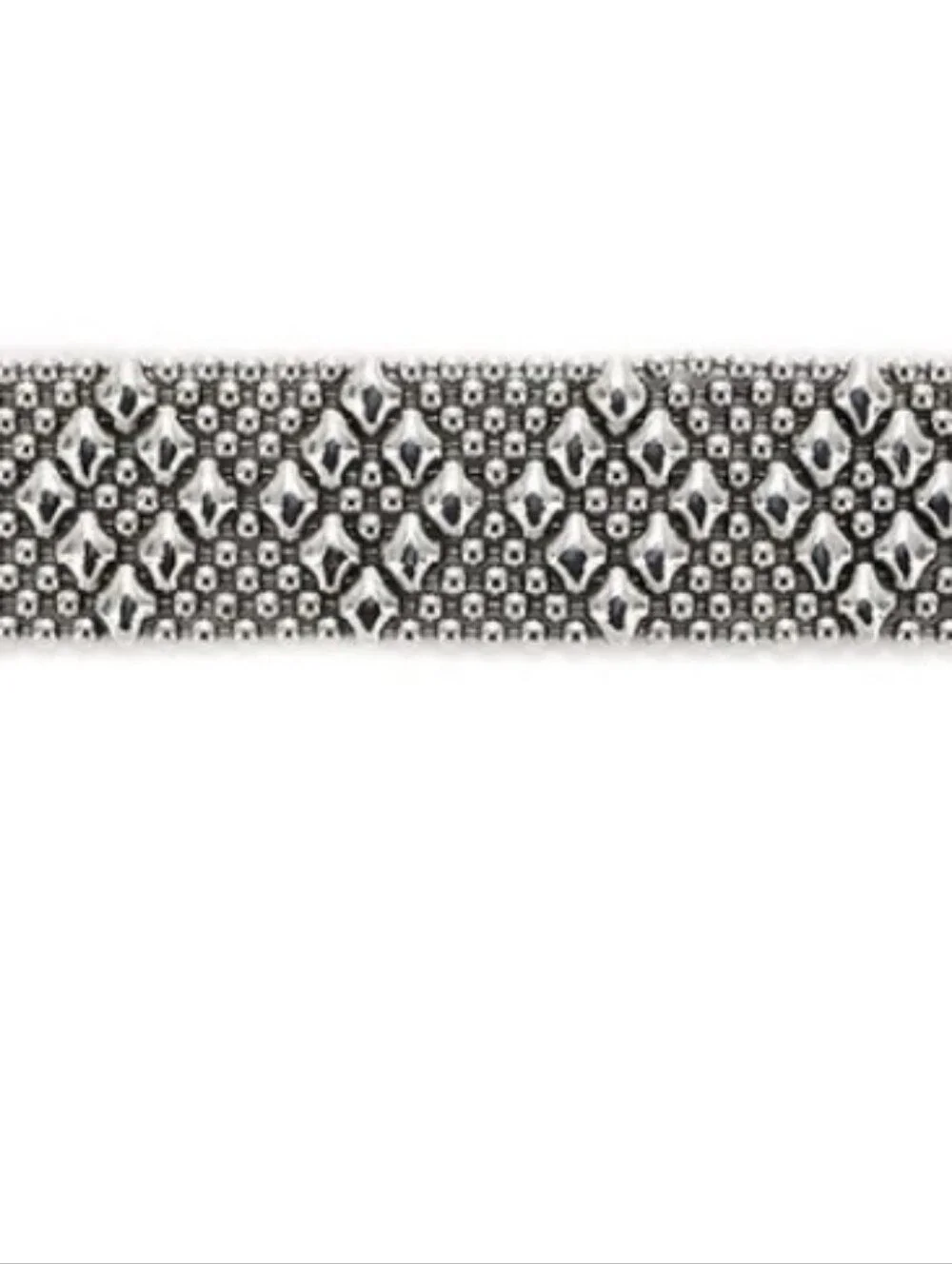 Sergio Gutierrez Liquid Metal Silver Mesh B4 Bracelet